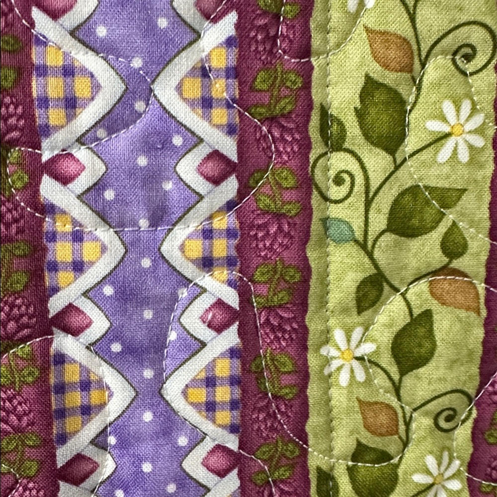 Large baby quilt ~ handmade bright vibrant colors
Approximately 41 x 34 inches - Picture 2 of 7